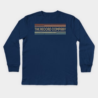 The Record Company Retro Lines Kids Long Sleeve T-Shirt